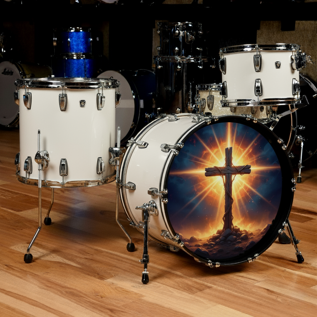 Custom Worship Bass Drum Resonant Head