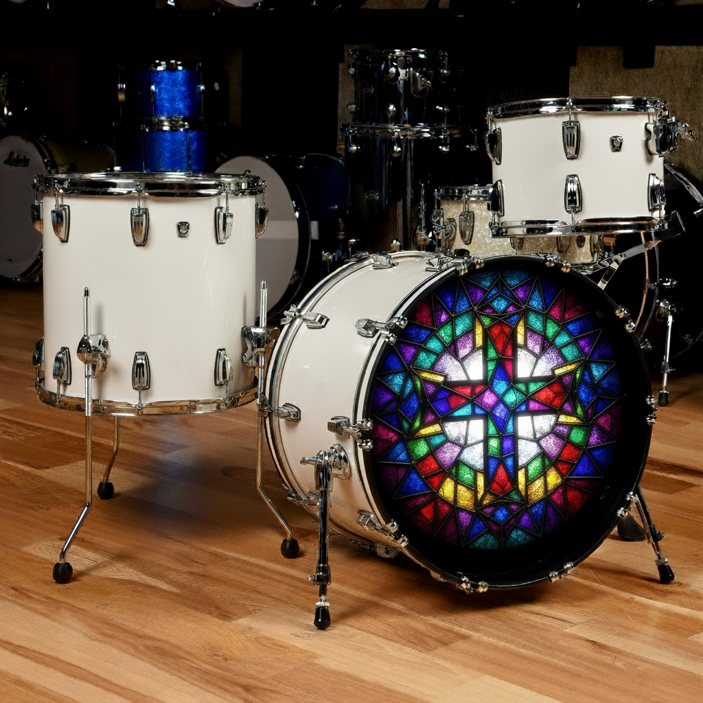 Custom Worship Bass Drum Resonant Head