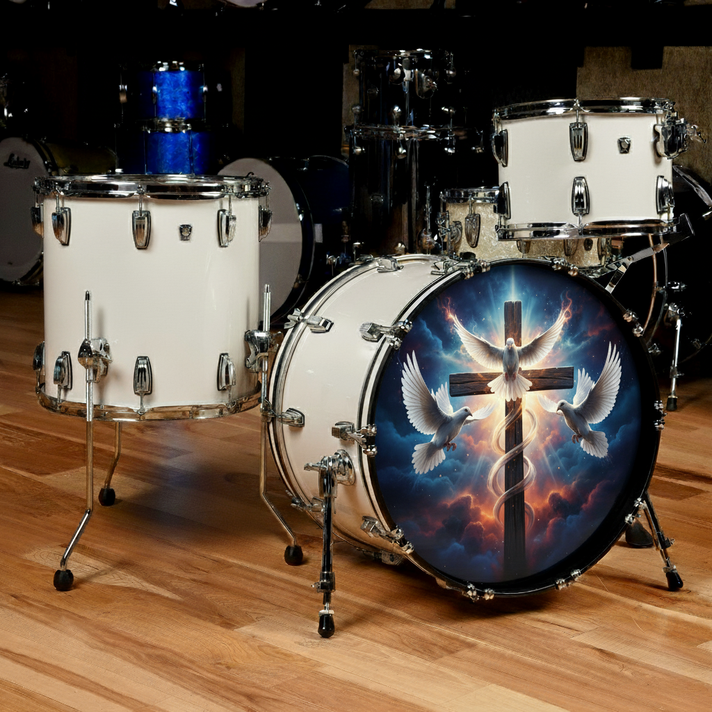 Custom Worship Bass Drum Resonant Head