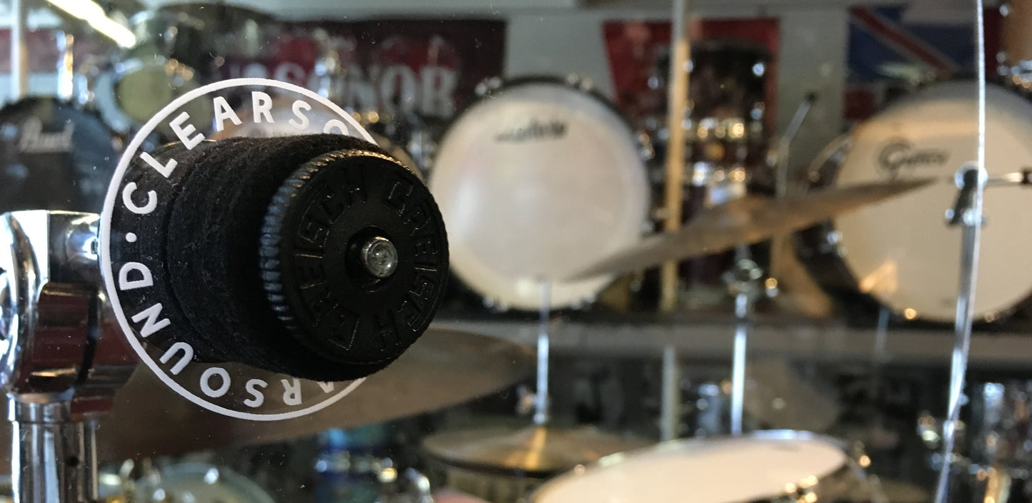 cymbal baffles circular on drum set